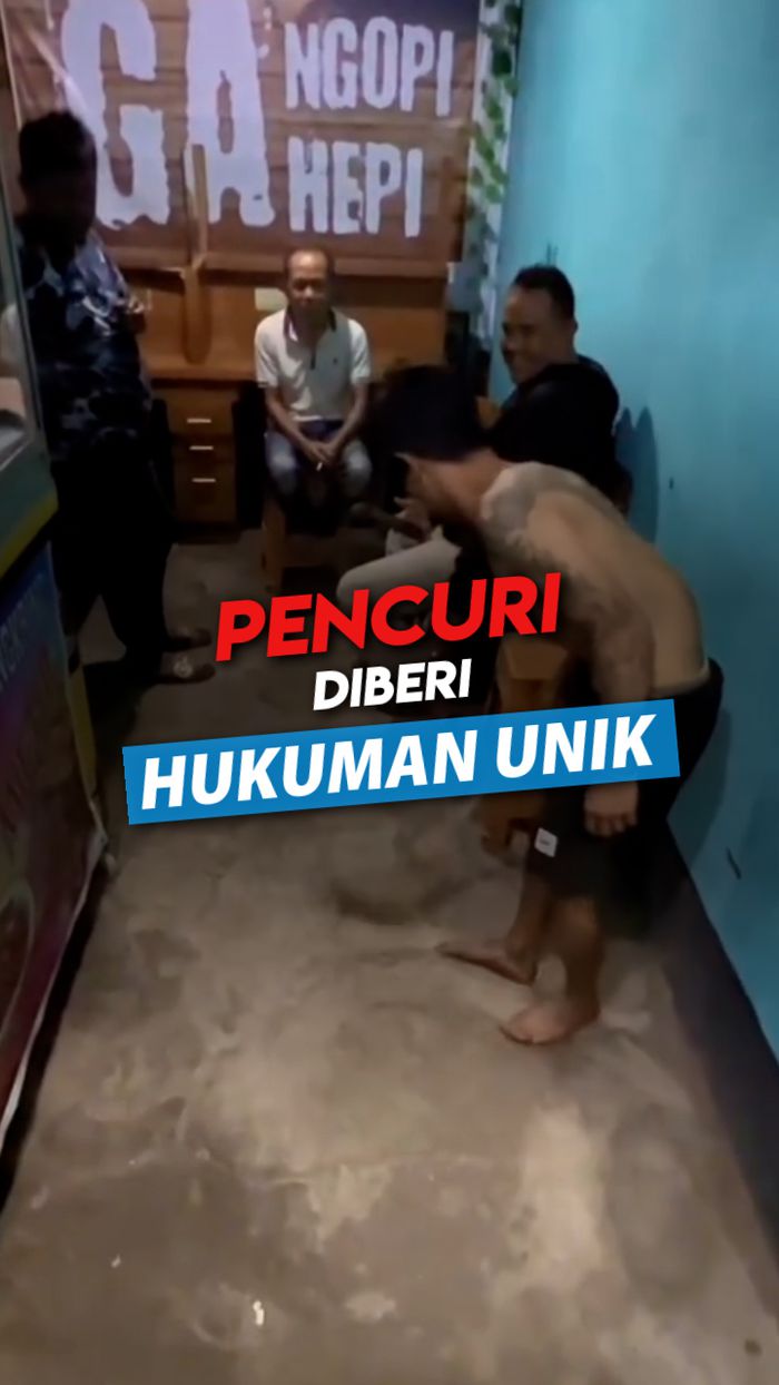 Video Momen Pencuri di Bandung Diberi Hukuman Unik 