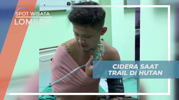 Mengalami Cidera Saat Trail di Hutan Lombok