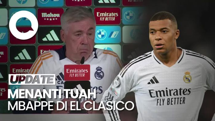 Video: Ancelotti Nantikan Gol Mbappe di El Clasico