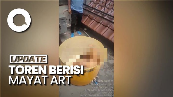 Video: Penampakan Toren Kuning Berisi Jasad ART di Kelapa Gading