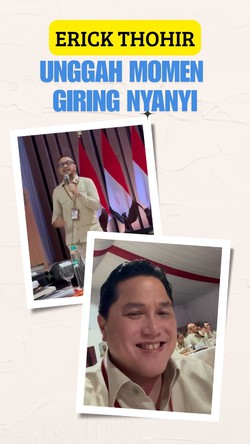Video: Momen Giring Ganesha Nyanyi Laskar Pelangi,  Erick Thohir Menikmati