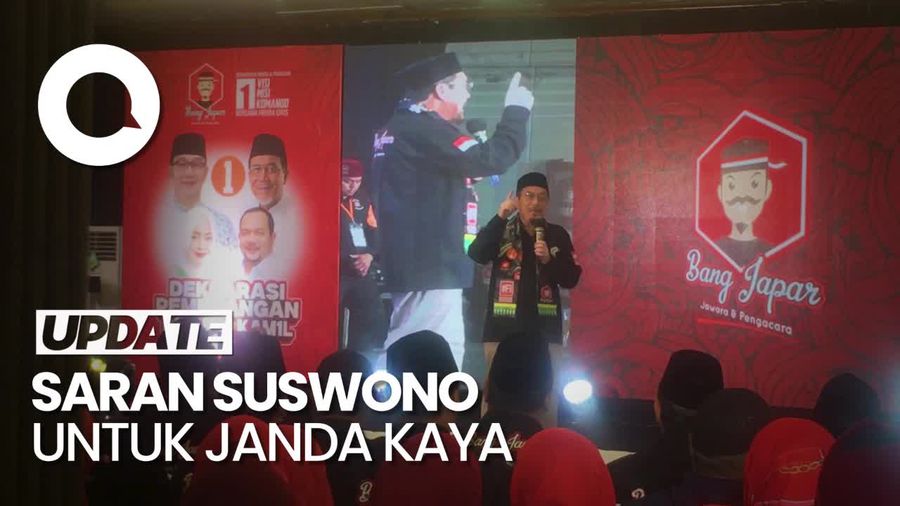Video: Kelakar Suswono Sarankan Janda Kaya Nikahi Pria Muda Pengangguran