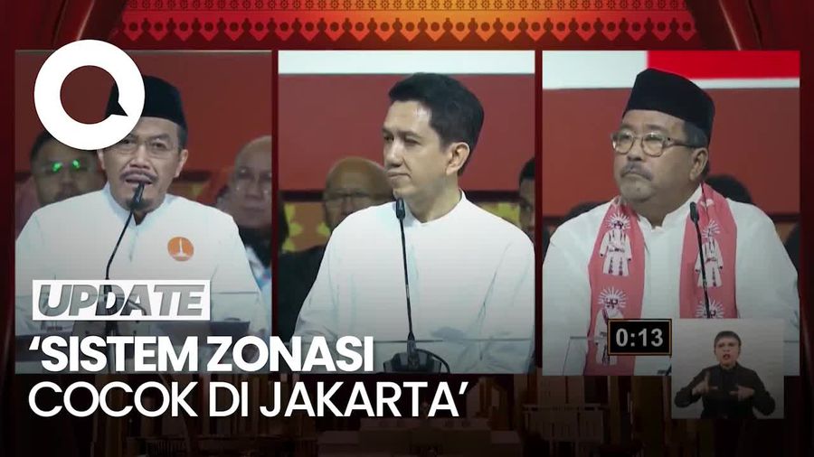Video Suswono Sebut Sistem Zonasi Cocok Diterapkan di Jakarta
