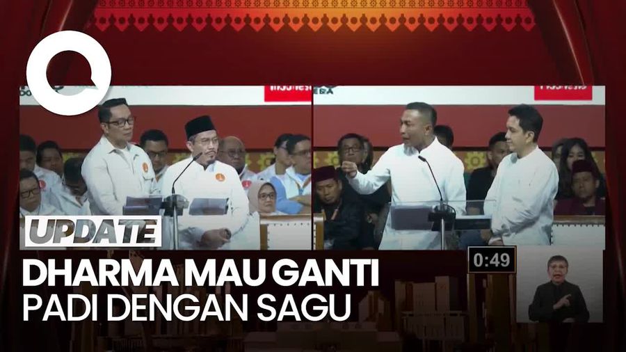 Video Suswono Tanya Ketahanan Pangan, Dharma Mau Ganti Padi dengan Sagu