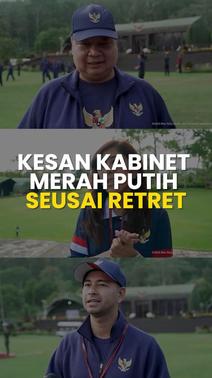 Video: Raffi-Airlangga-Meutya Ungkap Kesan Ini Seusai Retret Kabinet
