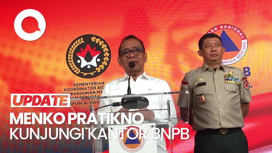 Video: Kunjungi Kantor BNPB, Pratikno Minta Penurunan Risiko Bencana