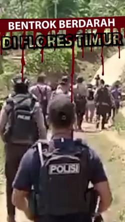 Video 21 Orang Jadi Tersangka Bentrok Berdarah di Flores Timur