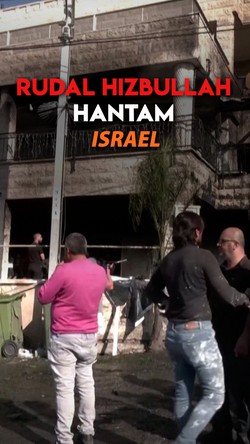 Video: Penampakan Rudal Hizbullah Hantam Israel Buat 5 Orang Terluka