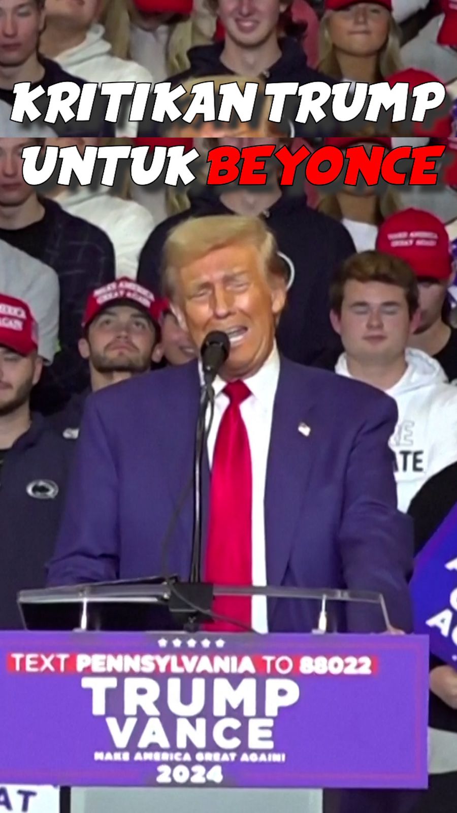 Video: Trump Kritik Beyonce yang Dukung Kamala Harris di Pilpres AS