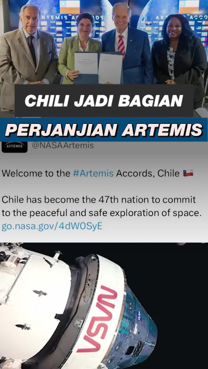 Video: Chili Resmi Gabung Perjanjian Artemis Bersama NASA