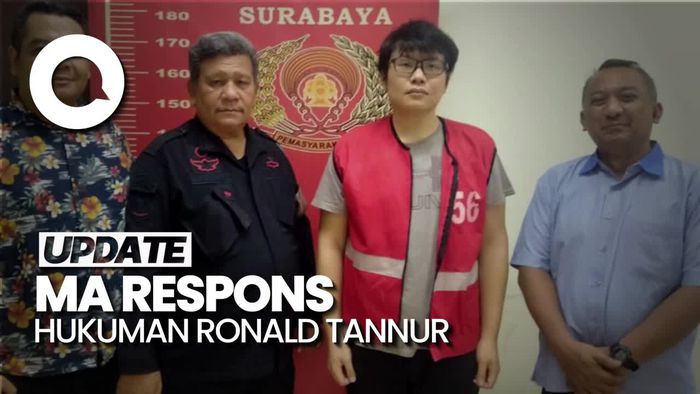 Video: Respons MA soal Hukuman Ronald Tannur yang Disebut Masih Ringan