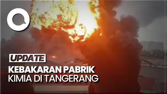 Video: Penampakan Kebakaran Pabrik Kimia di Tangerang, Asap Membubung Tinggi