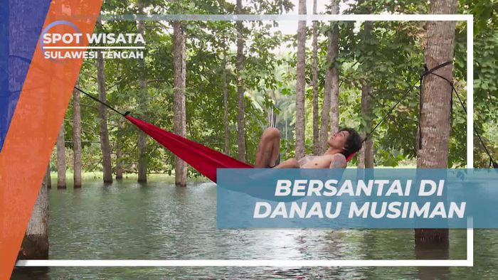 Bersantai di Atas Hammock di Danau Musiman, Sulawesi Tengah