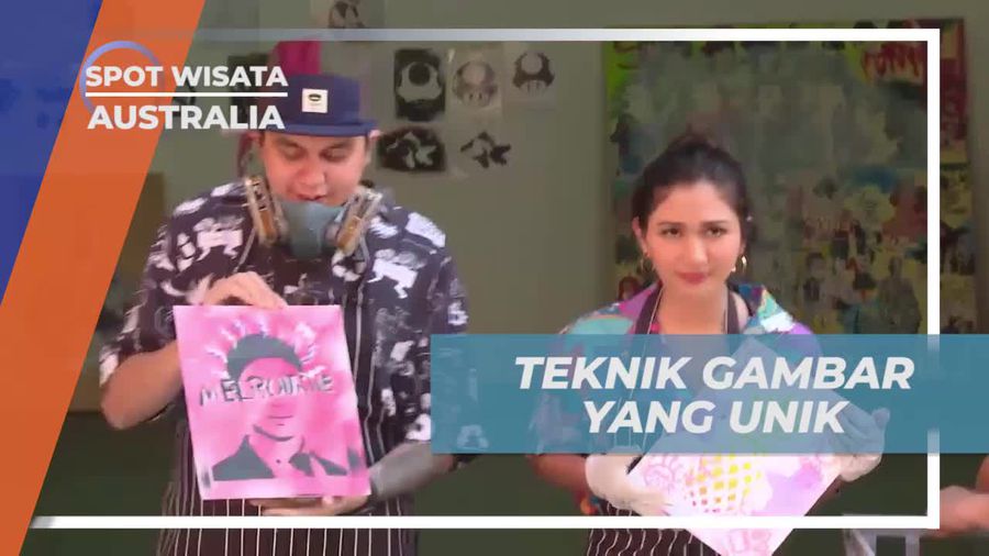 Belajar Teknik Gambar dengan Spray di Melbourne, Australia