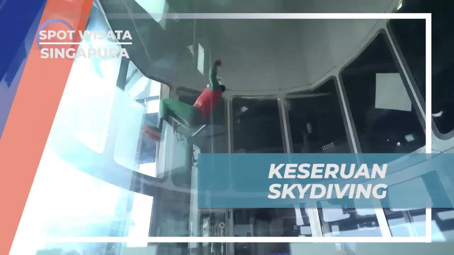Merasakan Keseruan Skydiving Indoor di Singapura