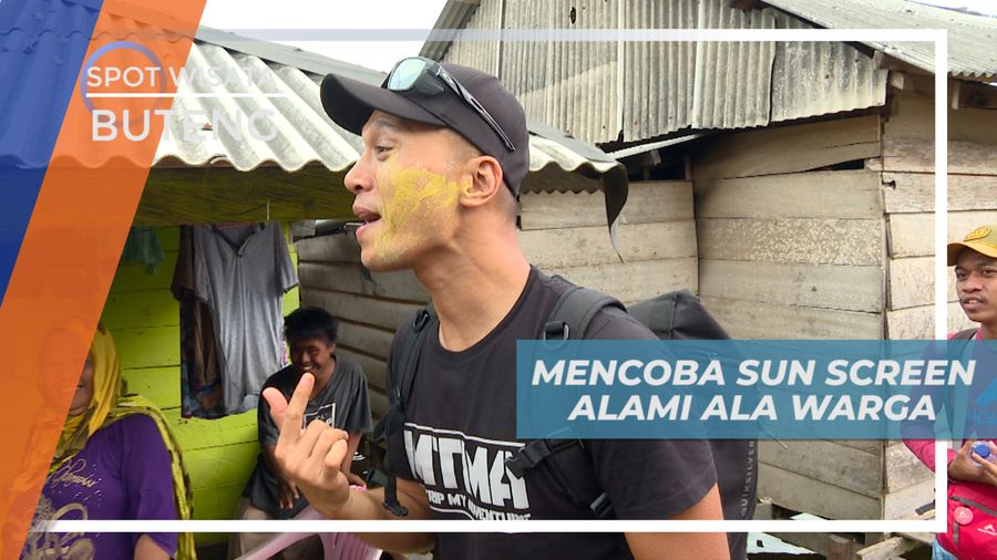 Mencoba Sunscreen Alami Khas Warga Lokal di Buton Tengah