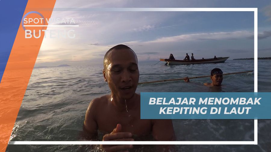 Berburu Kepiting di Laut Bersama Warga Kampung Bajo Buton Tengah