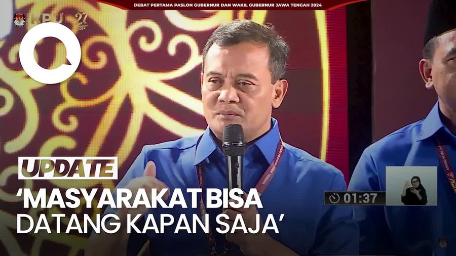 Video: Soal Pelayanan Publik, Luthfi akan Jadikan Rumah Gubernur Rumah Rakyat