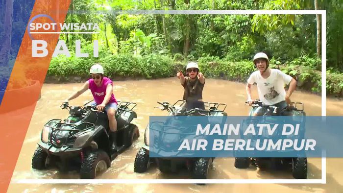Menaklukkan Rintangan Air Berlumpur dengan ATV di Bali