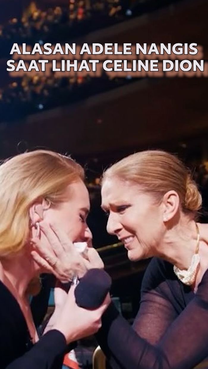 Video: Penyebab Adele Nangis saat Lihat Celine Dion Hadir di Konsernya