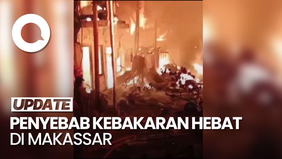 Video: Polisi Ungkap Penyebab Kebakaran yang Hanguskan 24 Rumah di Makassar
