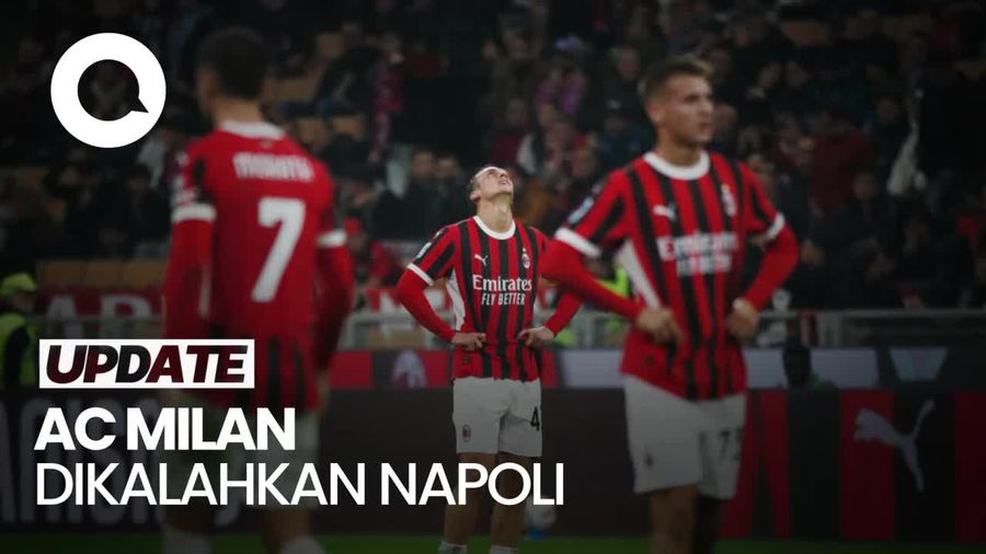Wajah Murung AC Milan Seusai Dibungkam Napoli 0-2