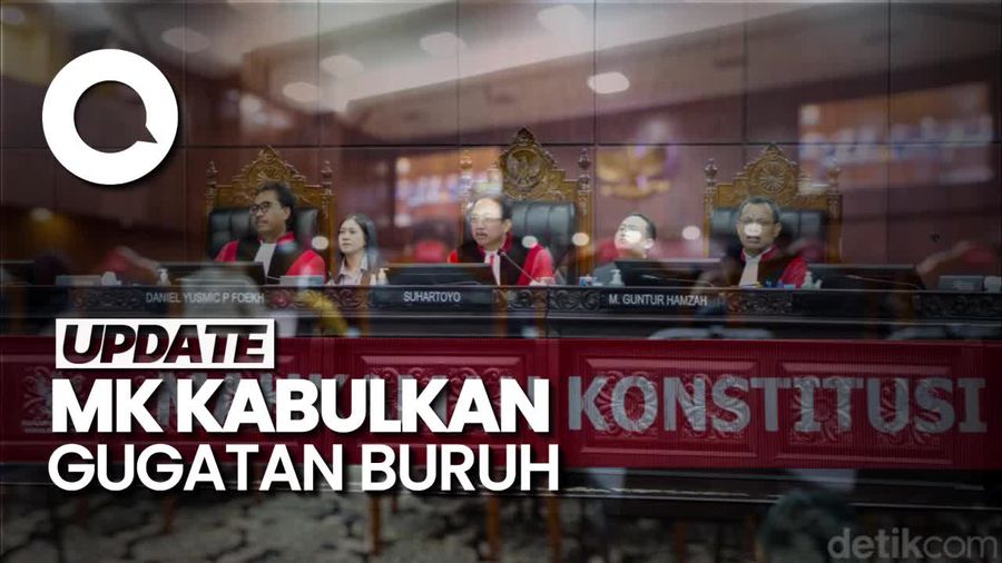 Video: MK Kabulkan Sebagian Gugatan Partai Buruh soal UU Ciptaker