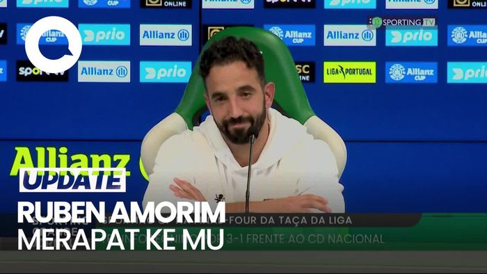 Video: Ruben Amorim Ogah Banyak Bicara Saat Dicecar Merapat ke MU