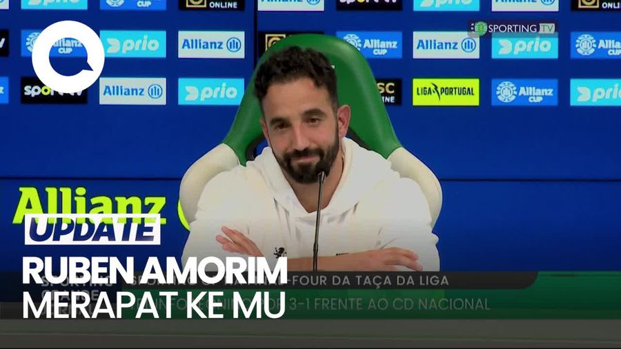 Video: Ruben Amorim Ogah Banyak Bicara Saat Dicecar Merapat ke MU