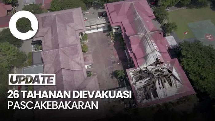 Video dari Udara Penampakan Gedung Polda Gorontalo yang Terbakar