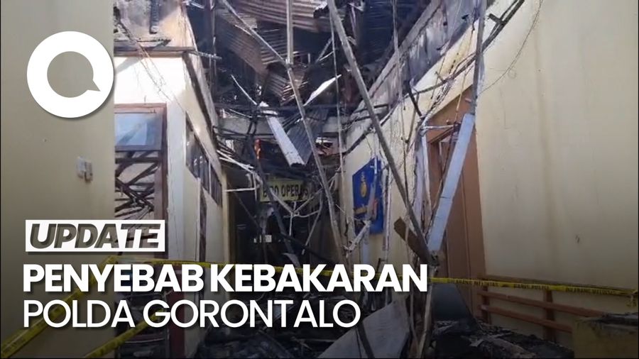 Video Kebakaran Mapolda Gorontalo Diduga Karena Korsleting Listrik