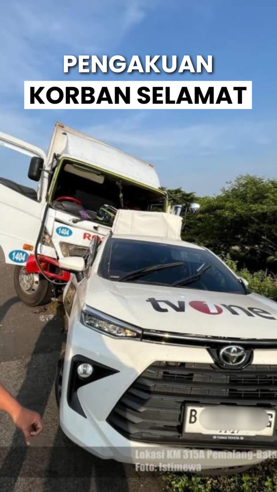 Video Pengakuan Korban Selamat Kecelakaan Rombongan TvOne di Tol Pemalang