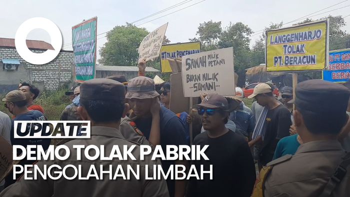 Video Warga Pati Demo Tolak Pabrik Pengolahan Limbah, Tuding Cemari Lingkungan
