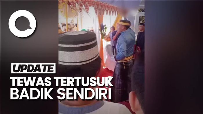Video Detik-detik Pria di Sulsel Tewas Tertusuk Badik Sendiri saat Tampil Sambut Pengantin
