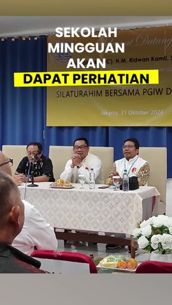 Video RK: Sekolah Minggu Akan Dapat Perhatian Seperti Magrib Mengaji
