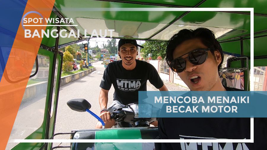 Mencoba Sensasi Naik Becak Motor di Banggai Laut Sulawesi Tengah