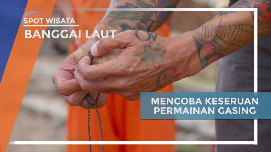 Keseruan Bermain Gasing di Banggai Laut, Sulawesi Tengah