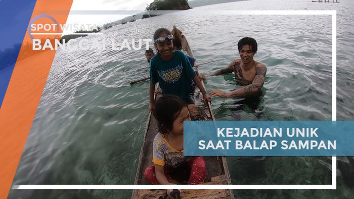 Kejadian Unik di Balap Sampan di Laut Banggai, Sulawesi Tengah