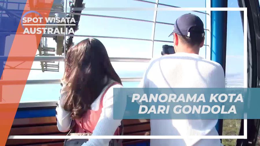 Panorama Alam Indah dari Gondola di Eagle Arthur, Australia