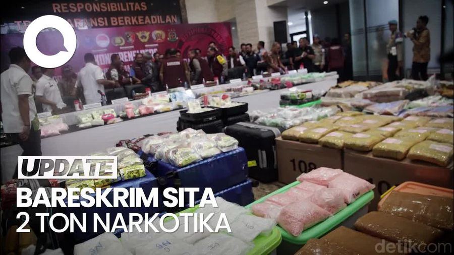 Video: Bareskrim Sita 2 Ton Narkotika Ganja-Sabu dari September-Oktober