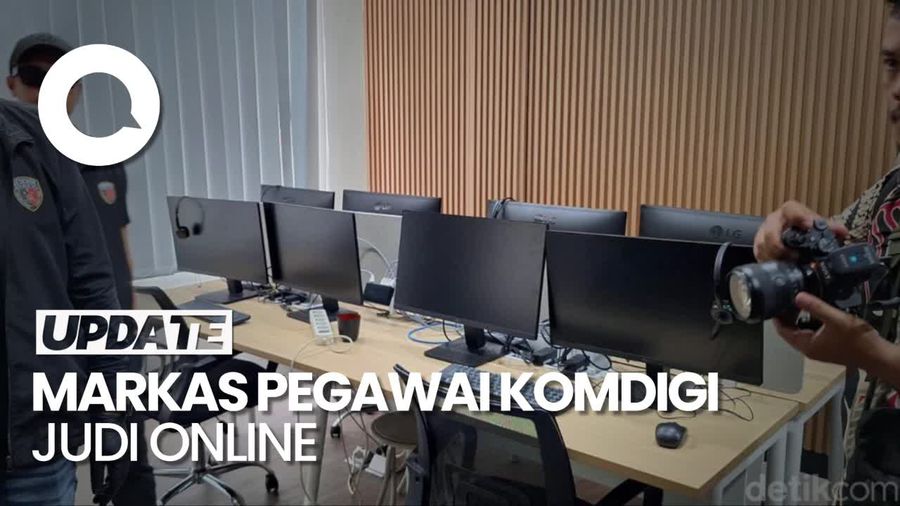 Video Suasana Kantor Satelit Pegawai Komdigi Tersangka Kasus Judi Online
