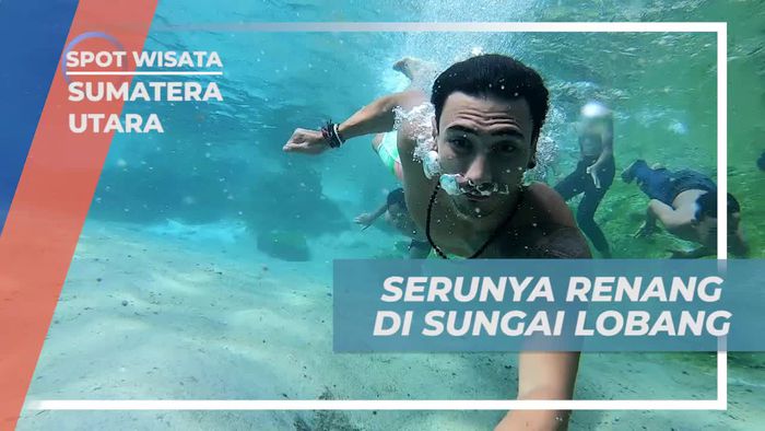 Asyiknya Berenang Bersama Anak Lokal di Sungai Lobang, Sumatera Utara