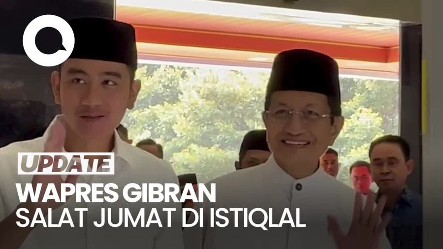 Video: Wapres Gibran Salat Jumat Ditemani Menag di Masjid Istiqlal