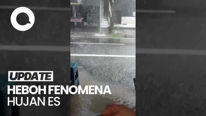 Video Penampakan Hujan Es Terjadi di Tabanan Bali, Tasikmalaya hingga Palembang Hari Ini