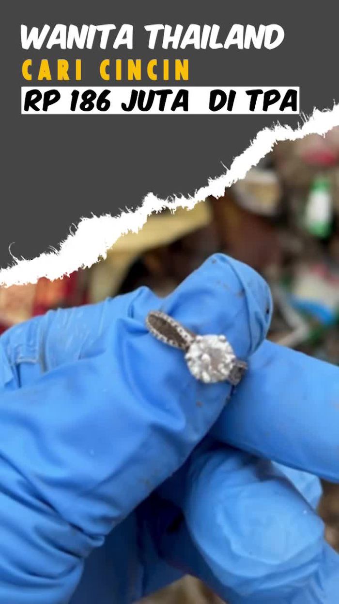 Video: Cincin Berlian Hilang, Wanita Thailand Mengubek-ubek Sampah 30 Jam