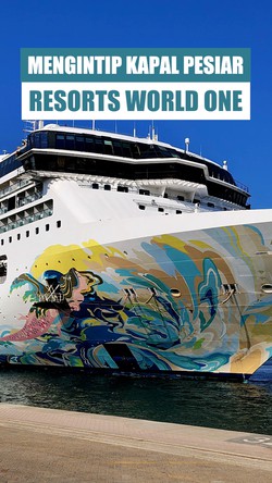 Video: Kapal Pesiar Resorts World One Mulai Berlayar di Dubai