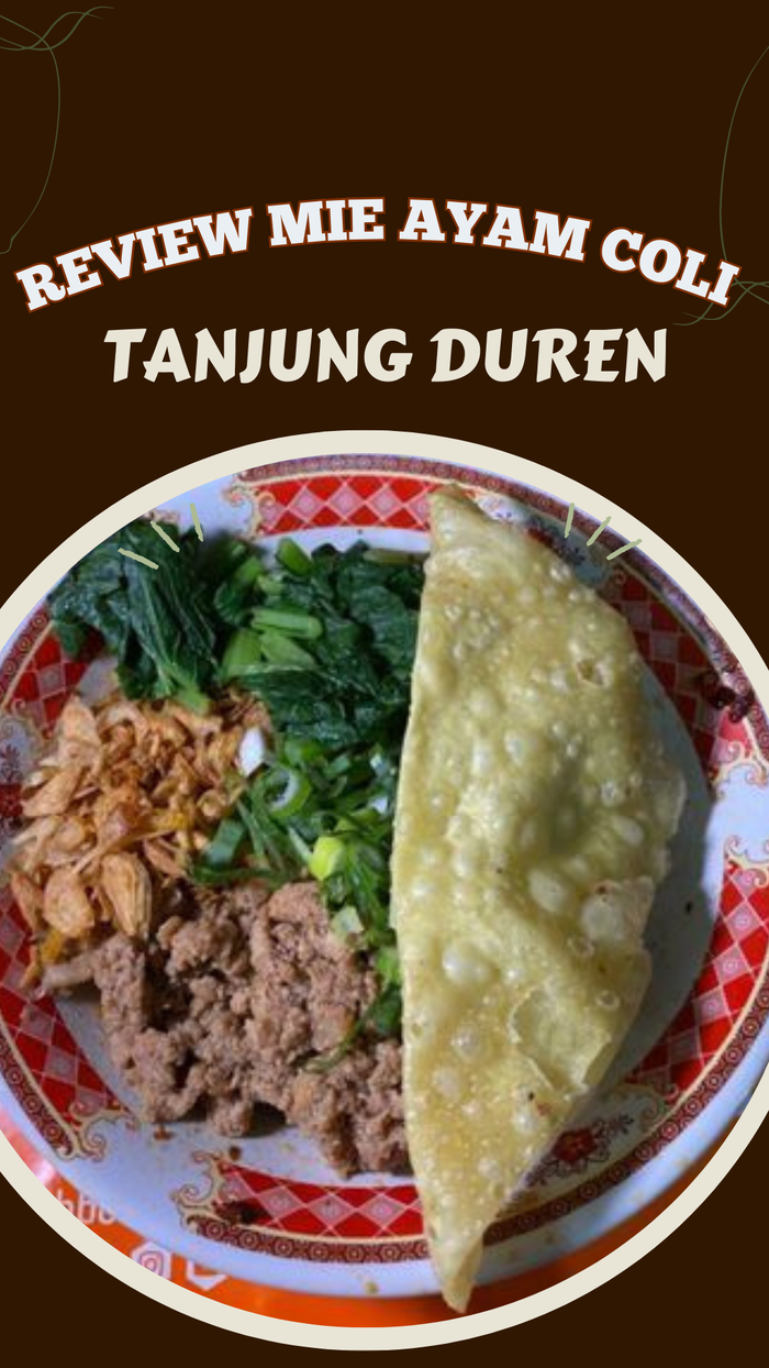Video Mie Ayam Antimainstream di Tanjung Duren: Pakai Chili Oil