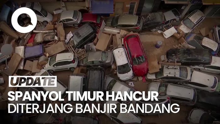 Video: Saksi Bisu Dahsyatnya Banjir Bandang Hantam Valencia Spanyol