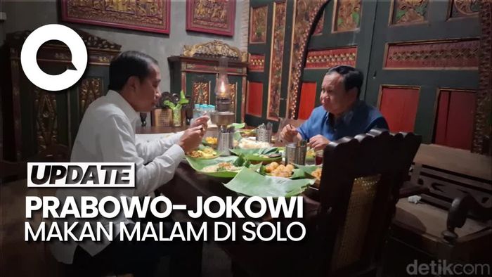 Video: Momen Presiden Prabowo Makan Malam Bersama Jokowi di Solo