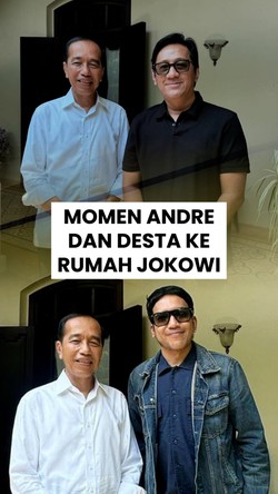 Video: Saat Andre Taulany dan Desta Berkunjung ke Rumah Jokowi di Solo